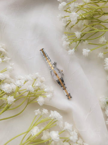 Dainty Two-Toned Time Piece