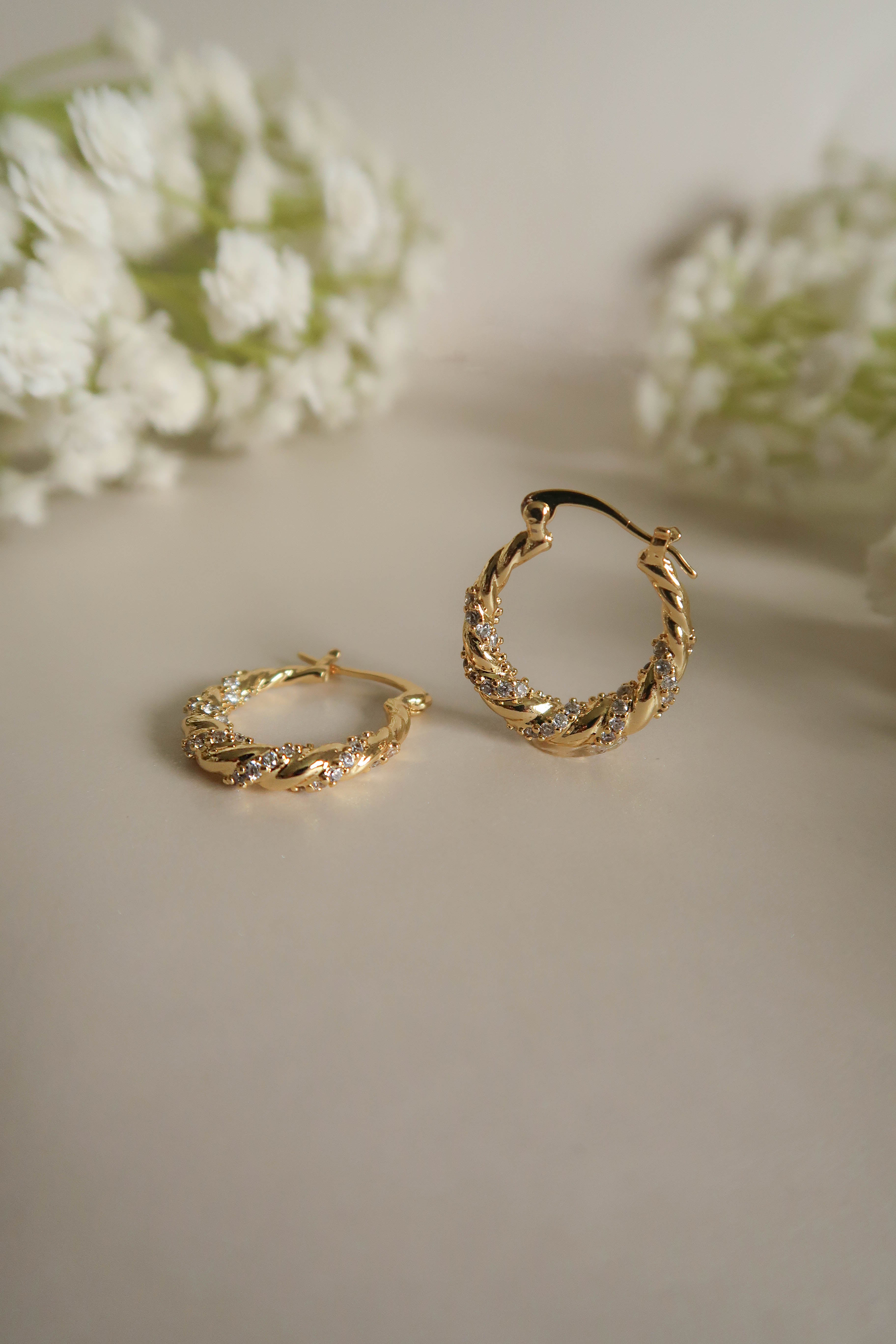 Gilded Grace Hoops