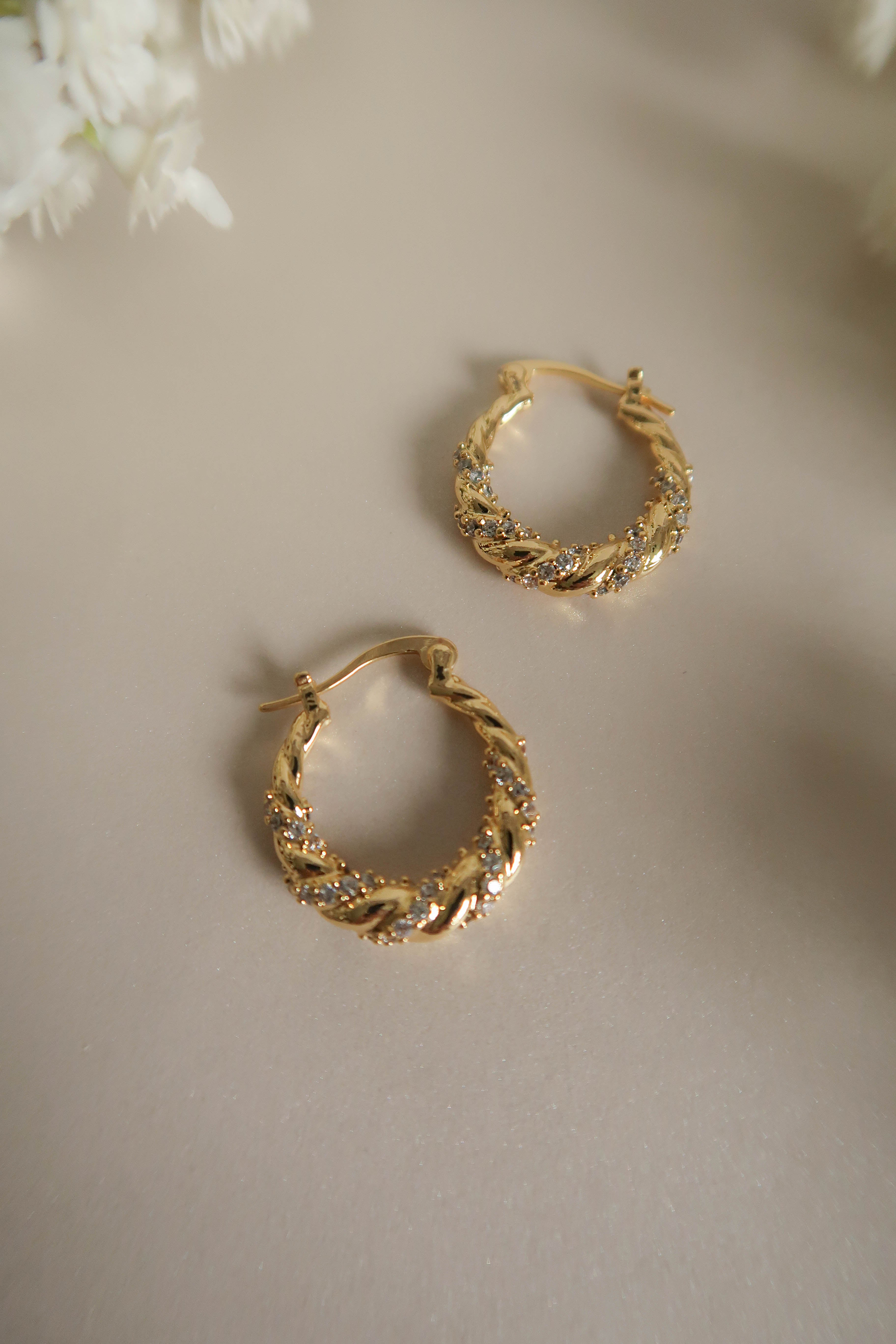Gilded Grace Hoops