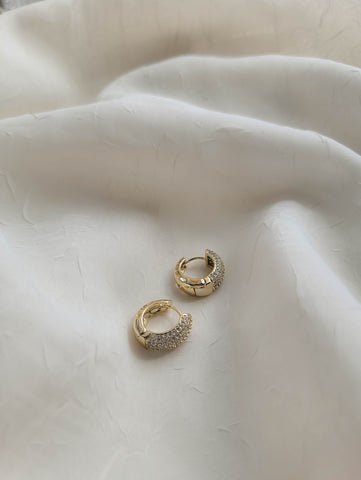 Micro Pave CZ Thick Huggies