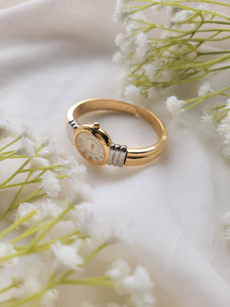 Gold Cuff Time Piece