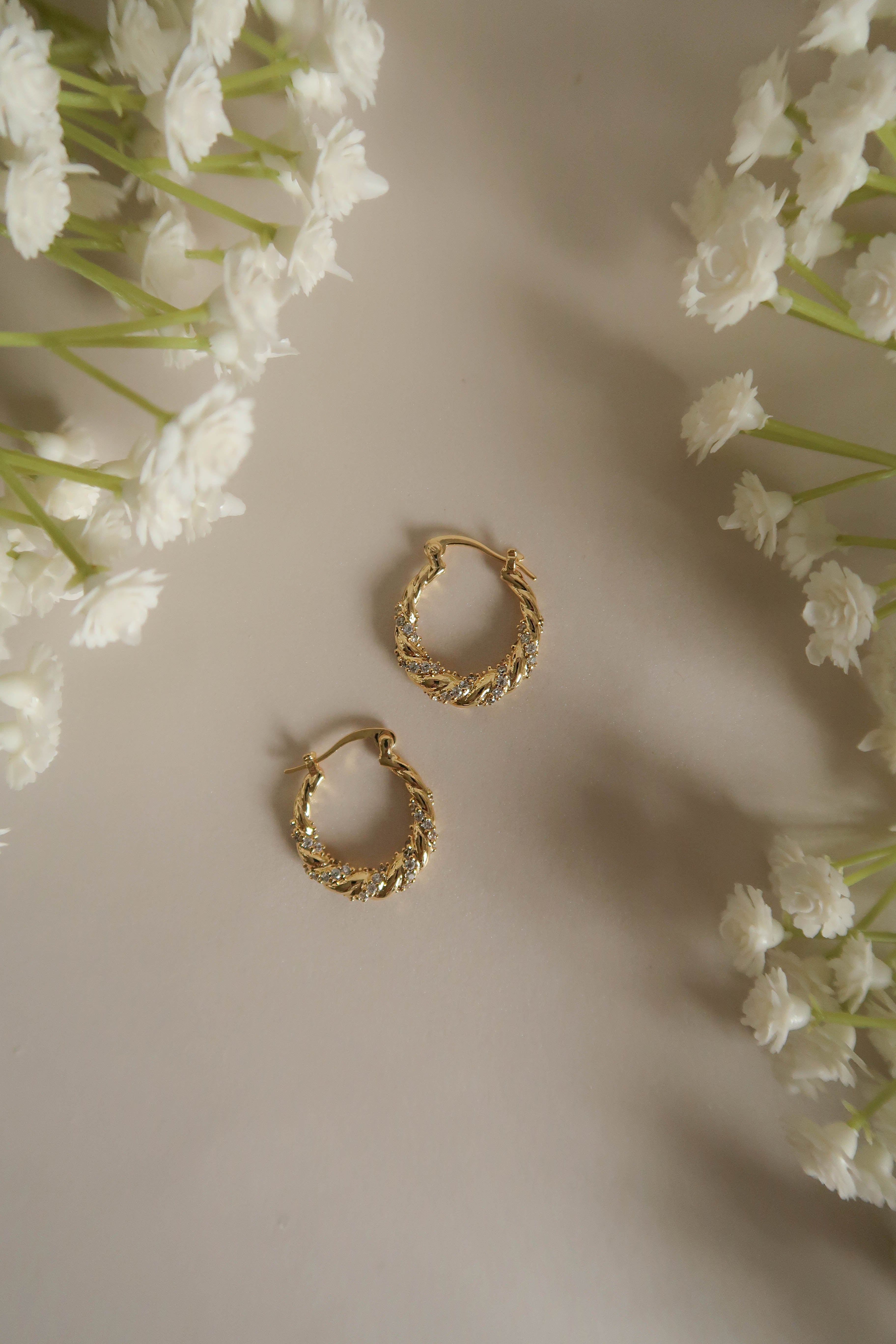 Gilded Grace Hoops
