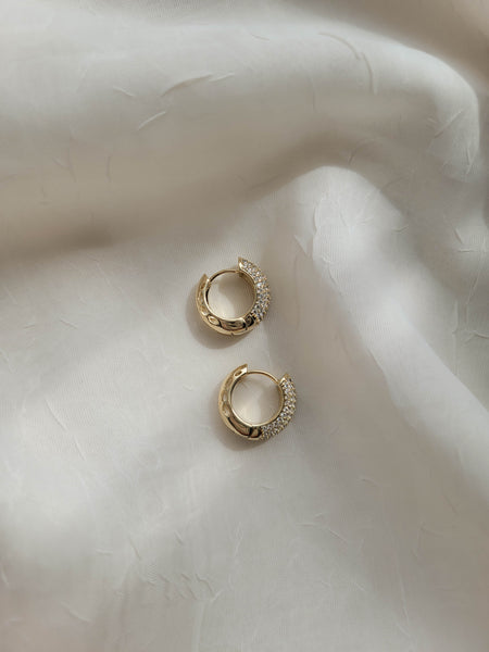 Micro Pave CZ Thick Huggies