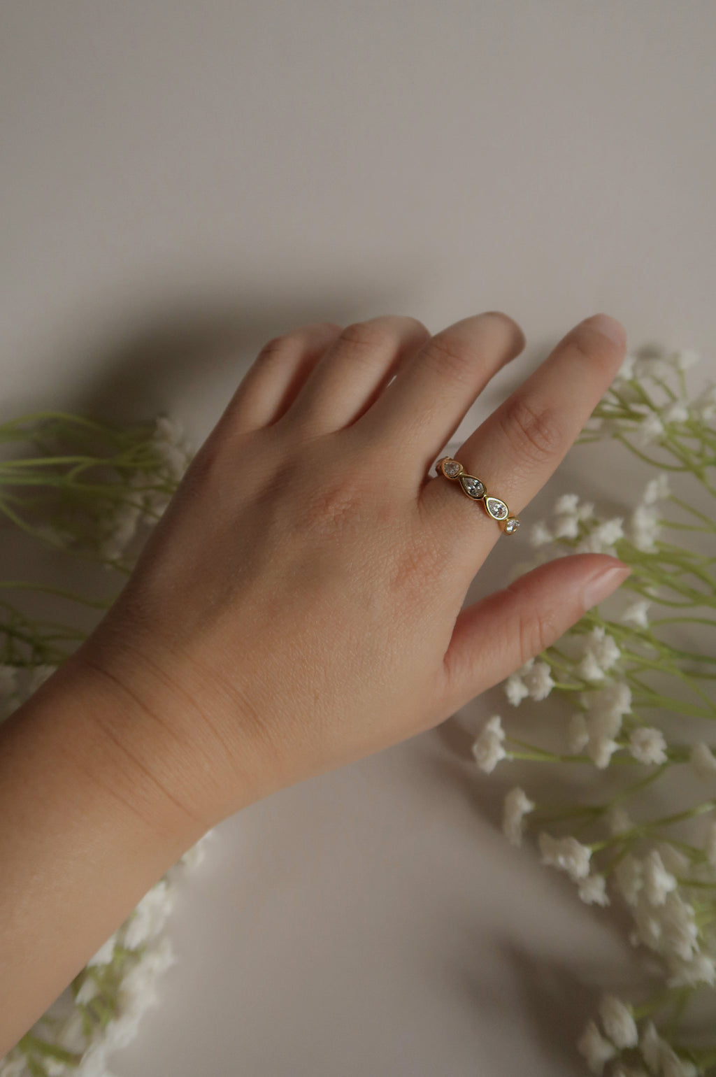 Tear Drop Eternity Ring