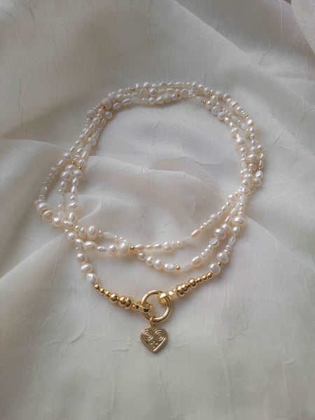 Noelle - Pearl Wrap Around Necklace