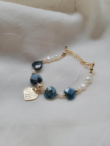 Royal Blue Heart Bracelet