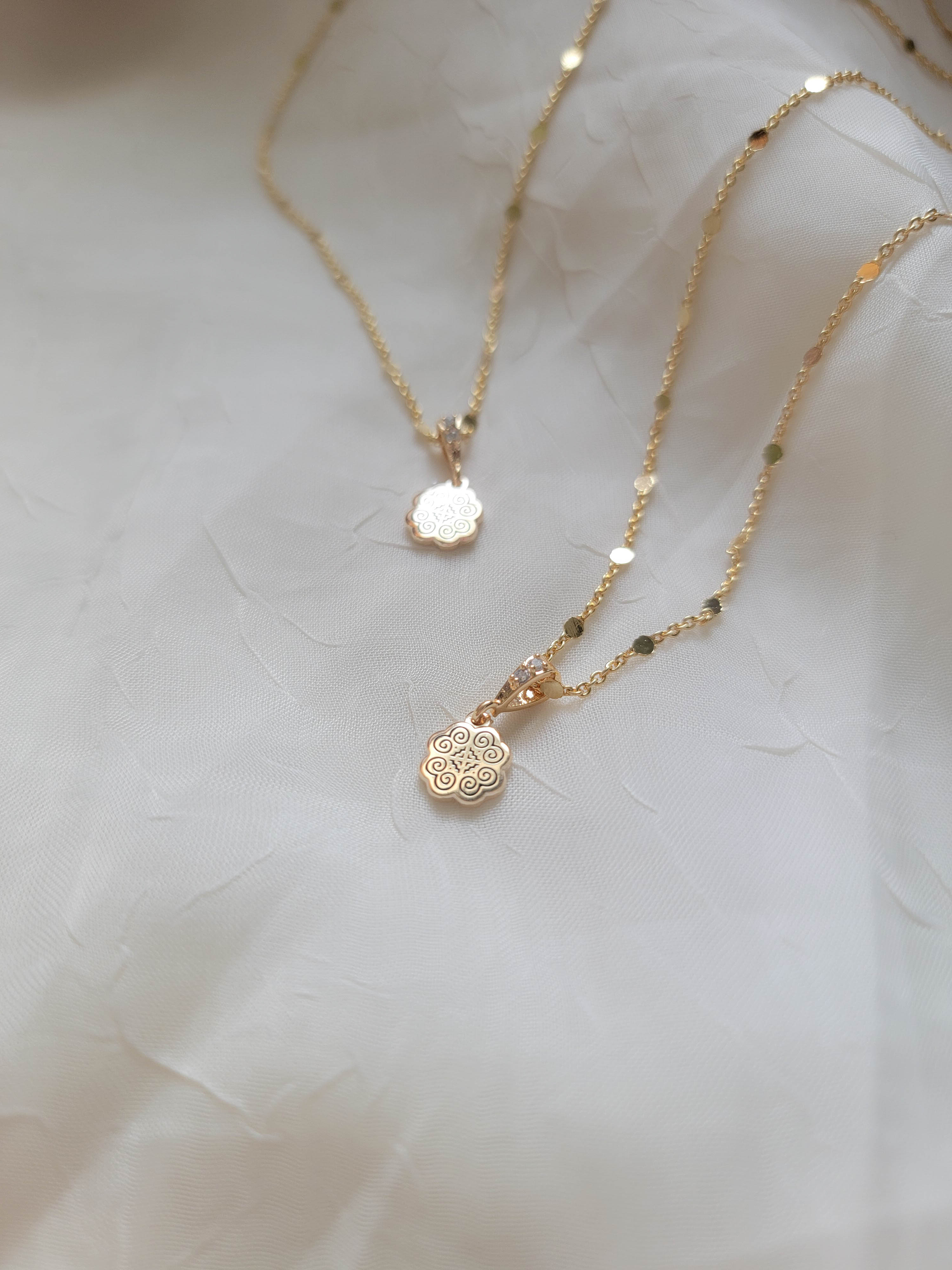 Dainty RYR Disc Necklace