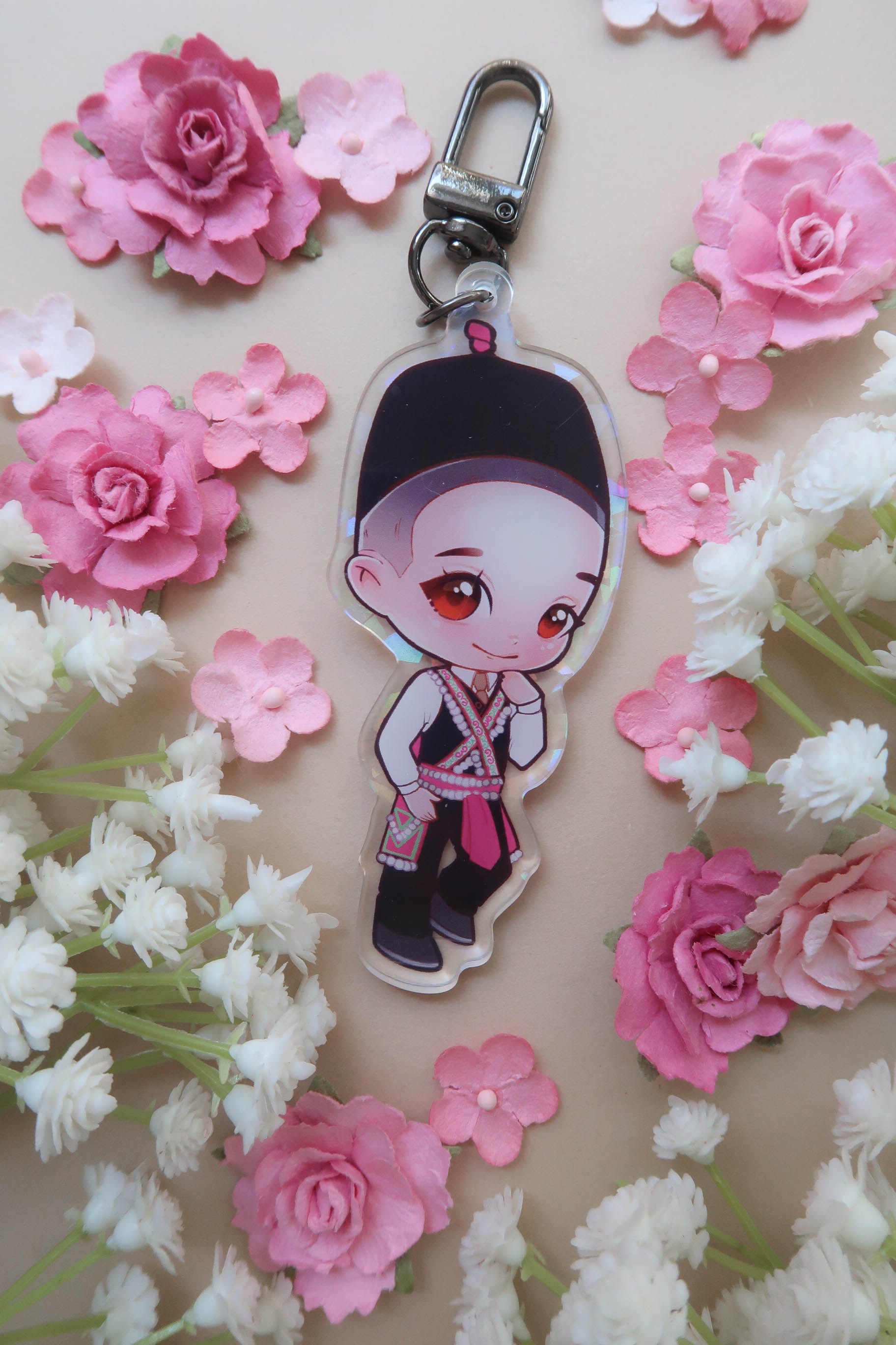 Kawaii Hmong Boy Acrylic Keychain