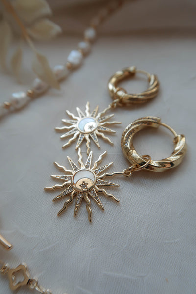 My Moon & Sun Necklace/Earrings