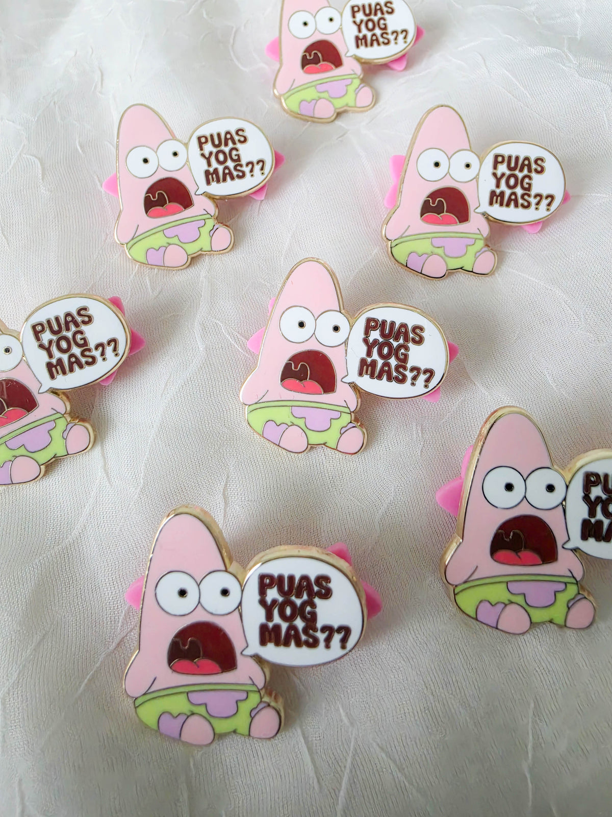 Puas Yog Mas Enamel Pin