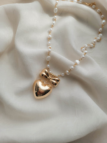 Cottage Core Heart Necklace