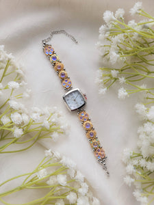 Lilacs & Silver Time Piece