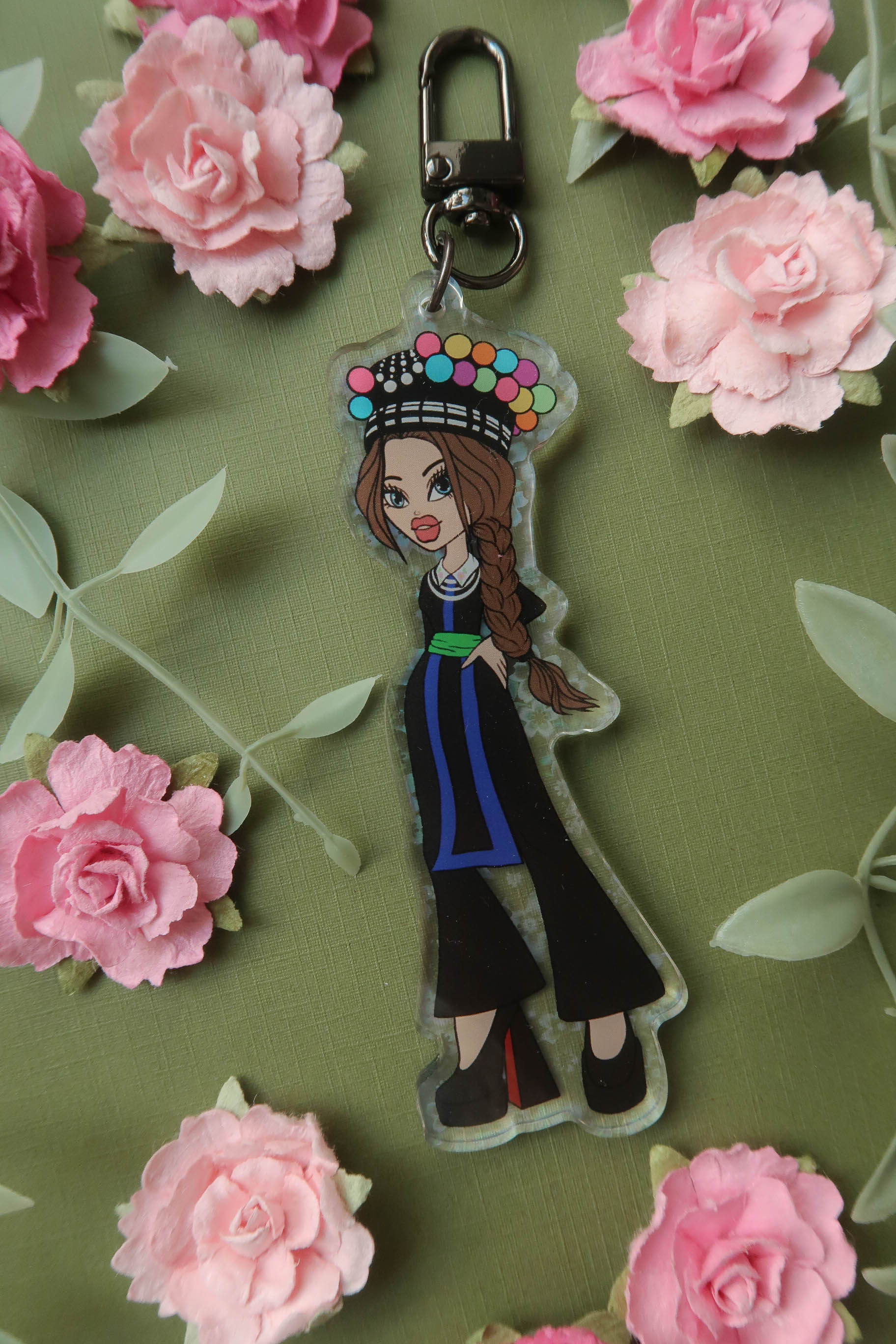 Y2K Hmong Girl Acrylic Keychain