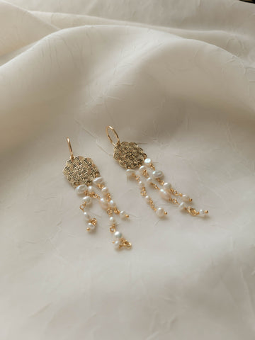 Waterfall Pearl Earrings