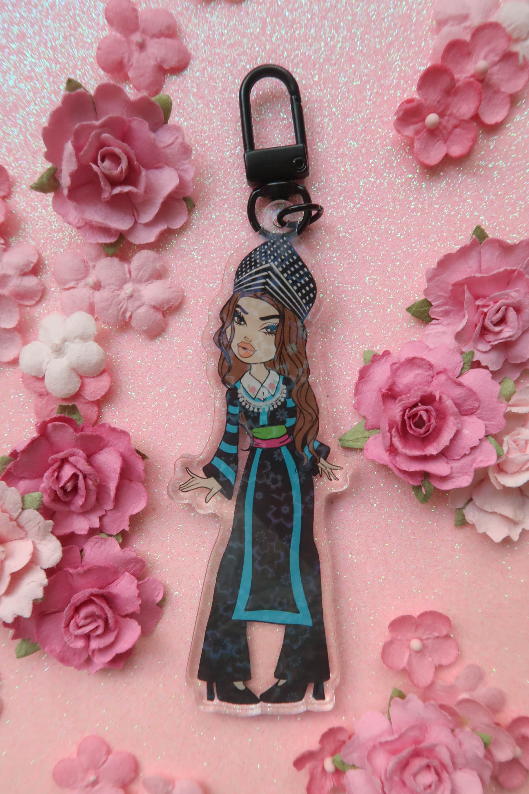Y2K Hmong Girl Acrylic Keychain