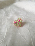 Paj Ntaub Heart Enamel Pin