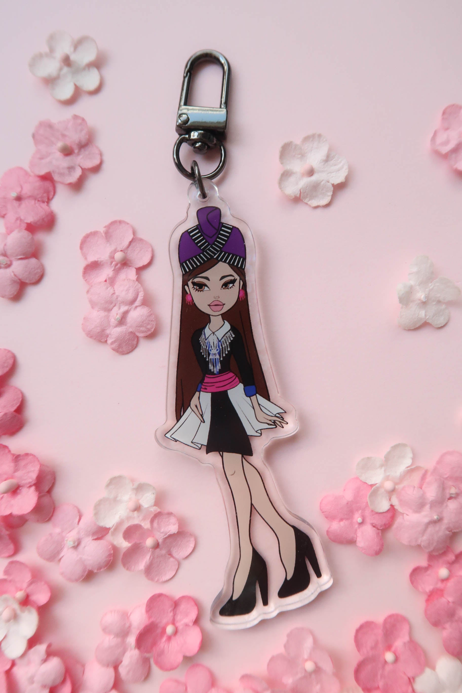 Y2K Hmong Girl Acrylic Keychain