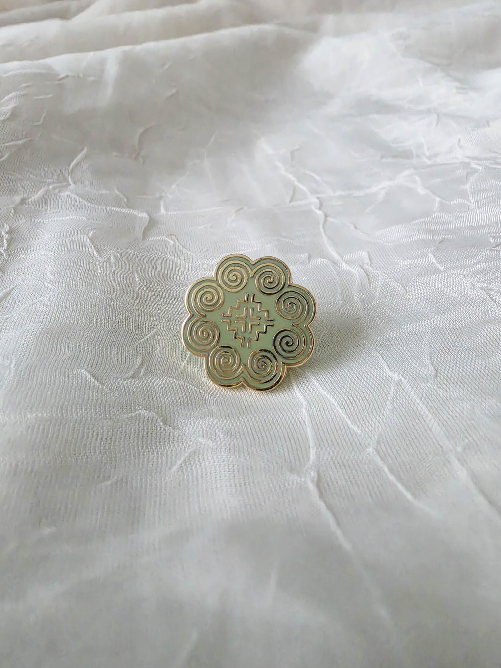 Elephant Footprint Enamel Pin