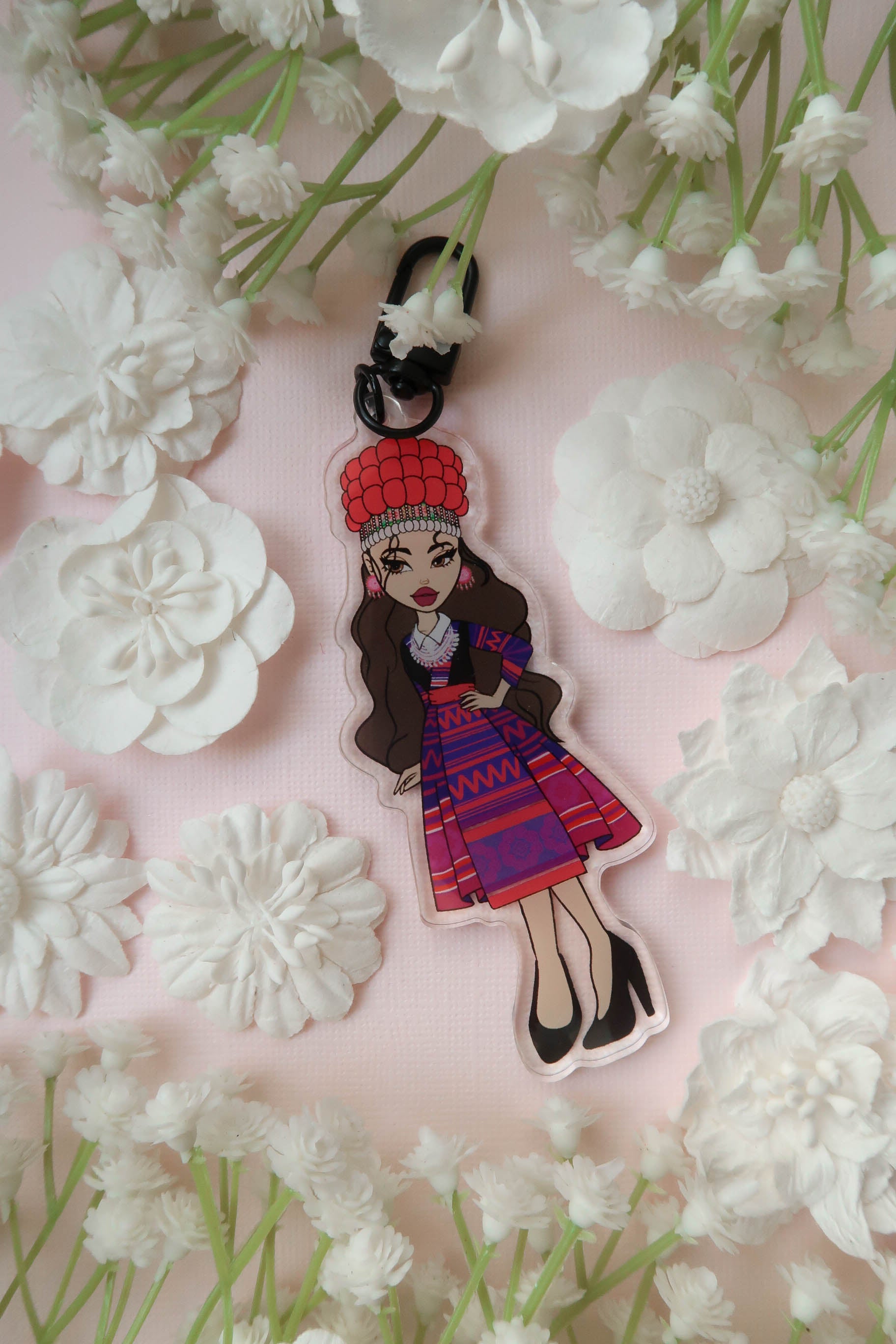 Y2K Hmong Girl Acrylic Keychain