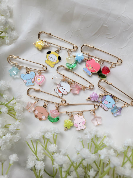 BTS - BT21 Safety Pin Charm