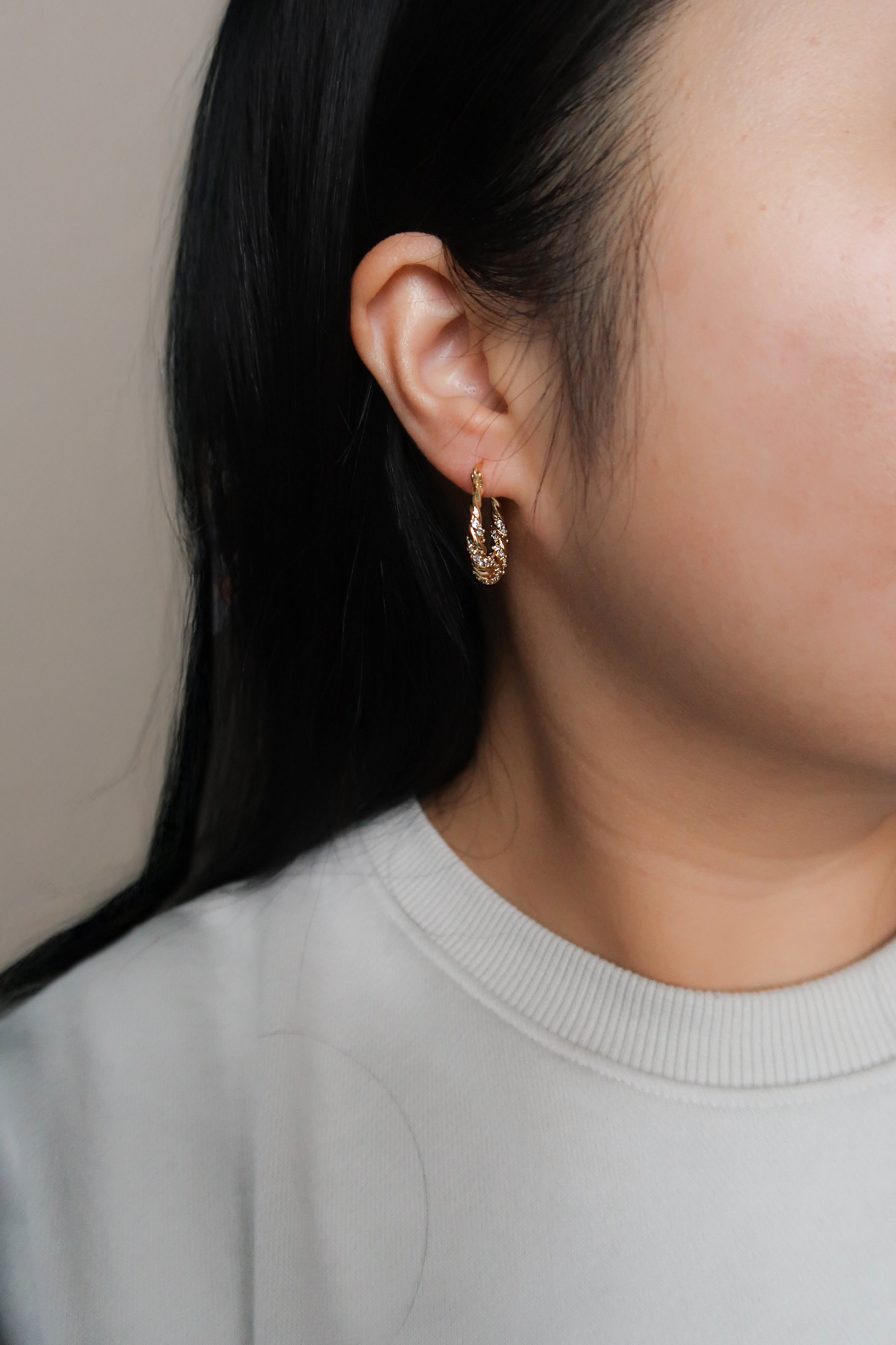 Gilded Grace Hoops