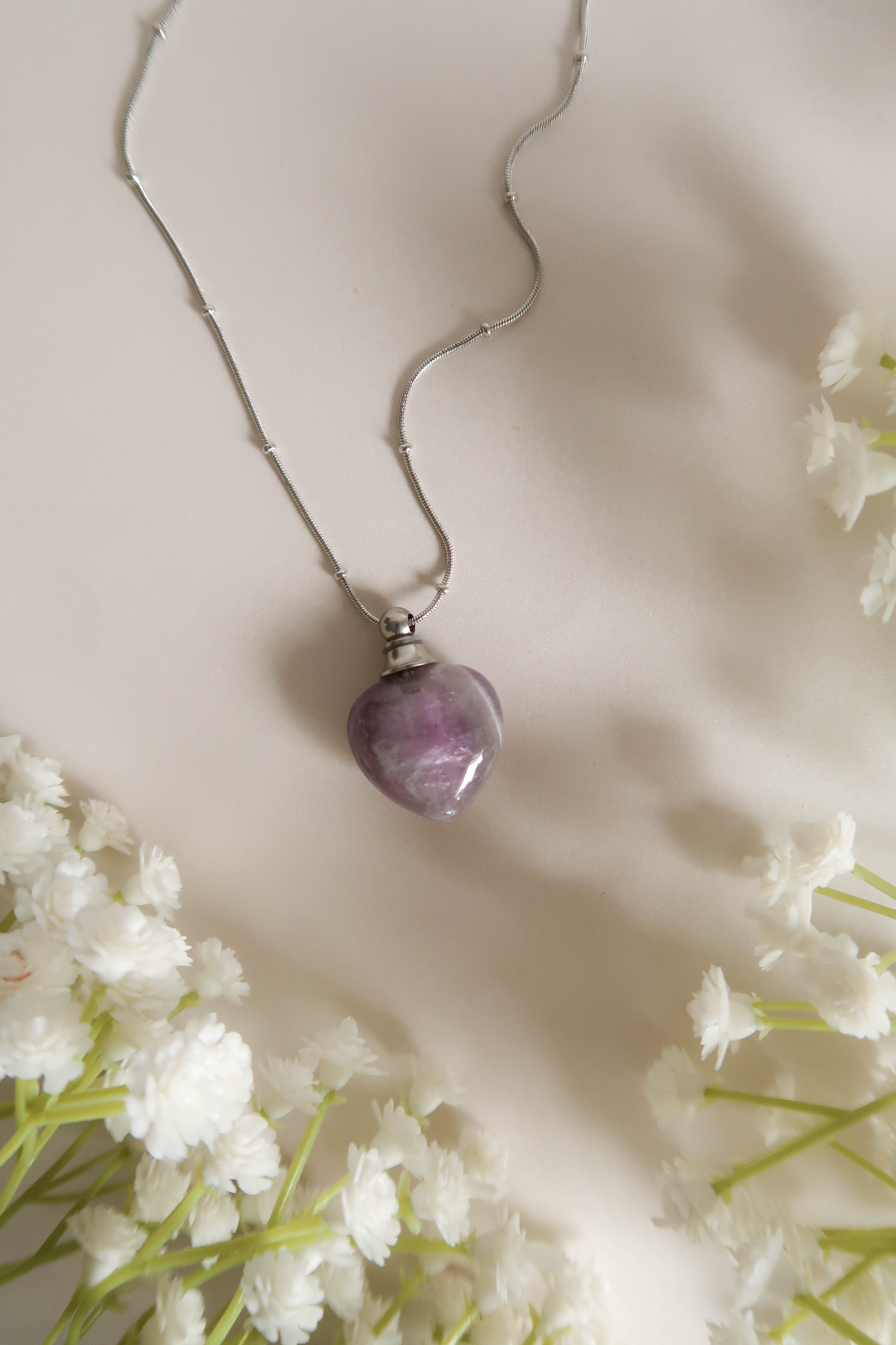 Simple Perfume Locket (Silver)