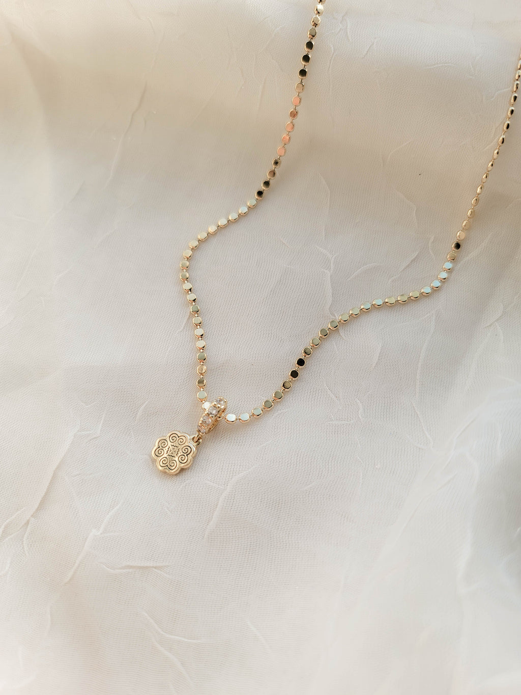 Dainty Remember Your Roots Dot Necklace (Gold Filled)