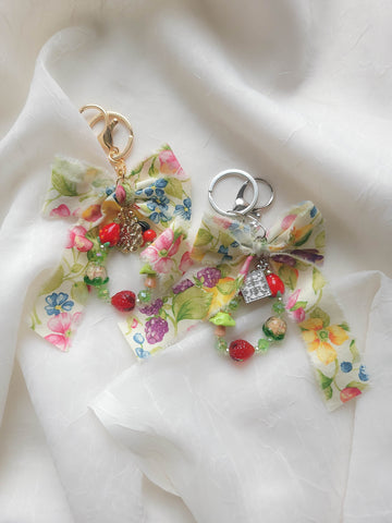 Florals and Fruits Bag Charm