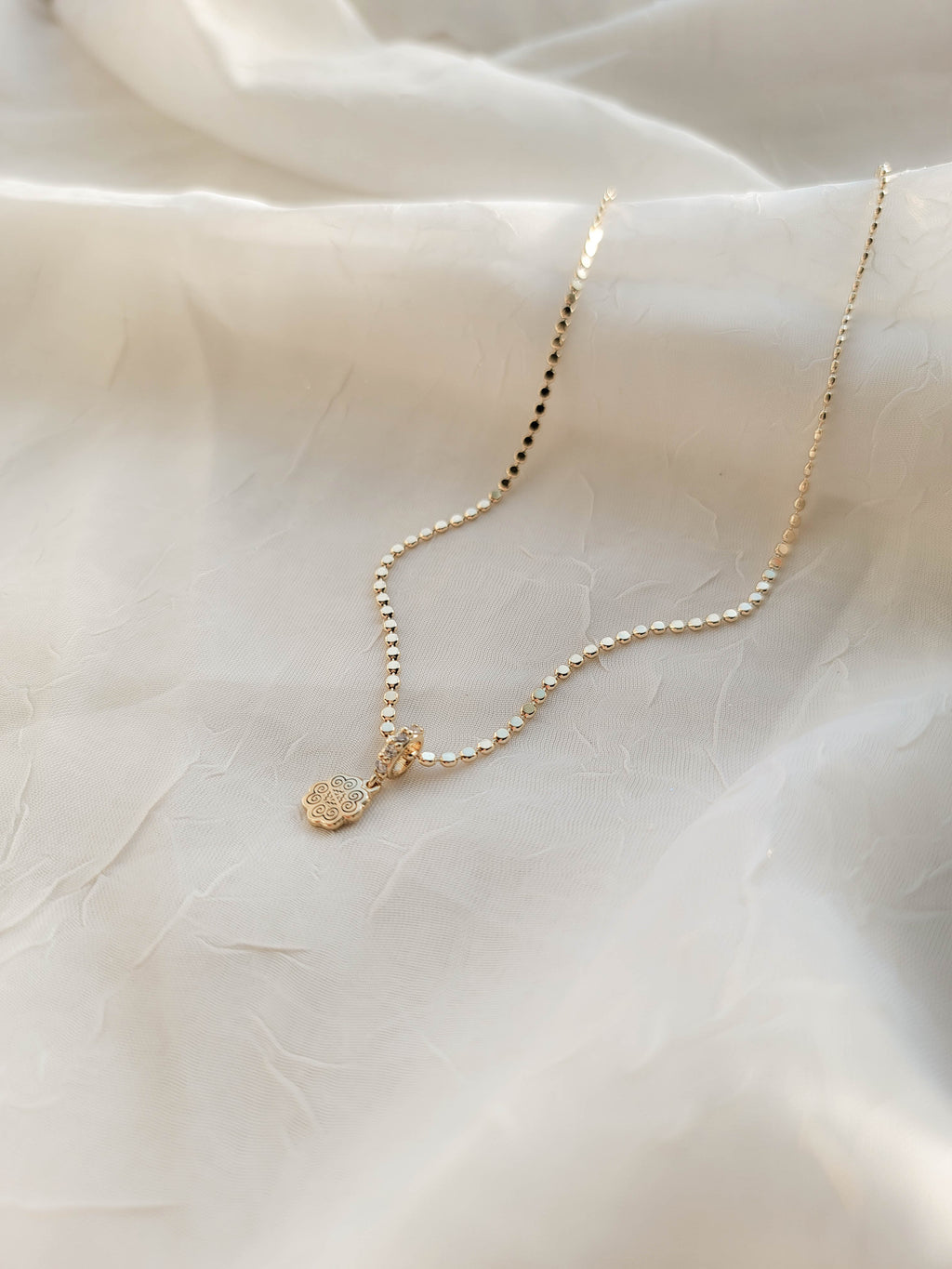 Dainty Remember Your Roots Dot Necklace (Gold Filled)
