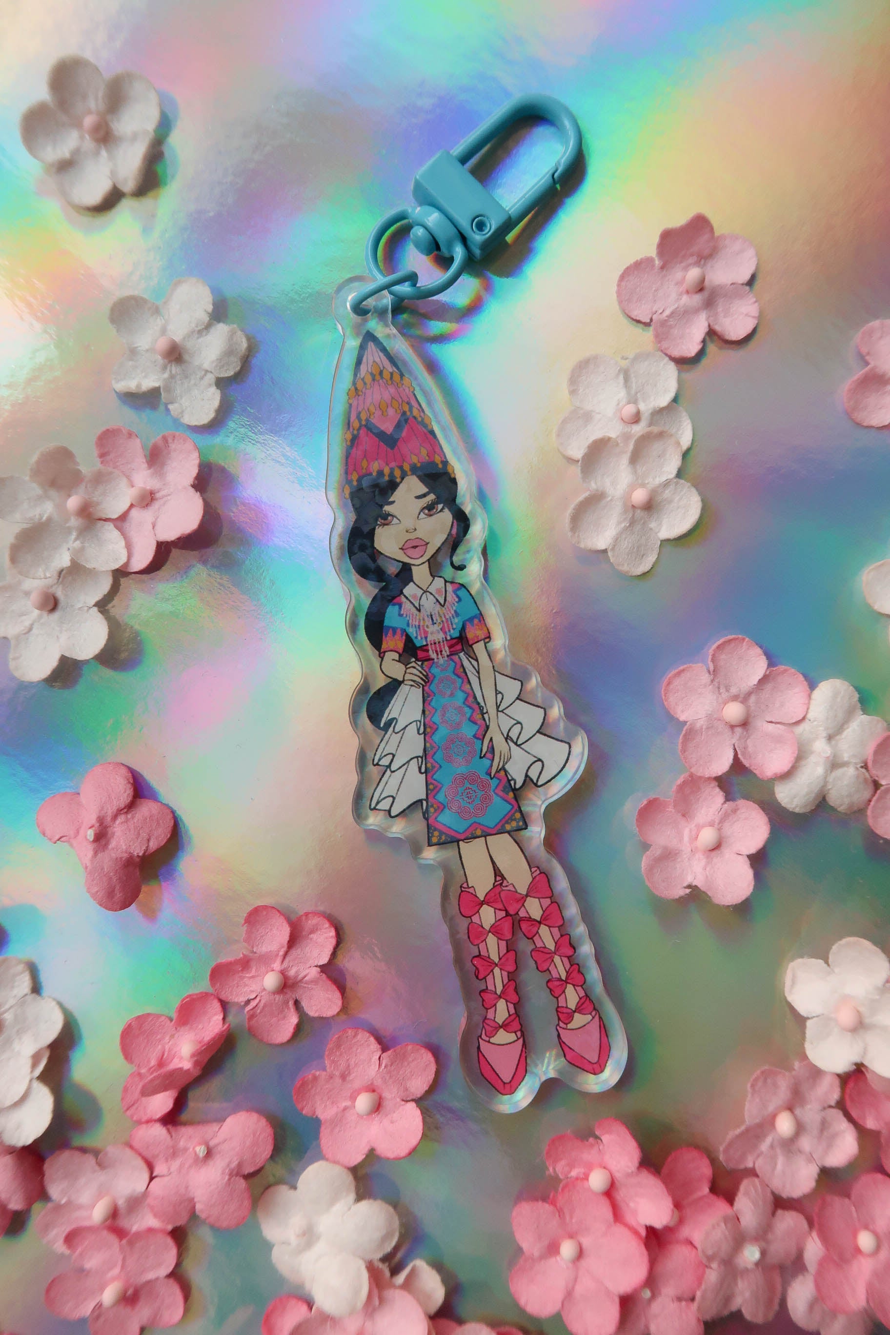 Y2K Hmong Girl Acrylic Keychain