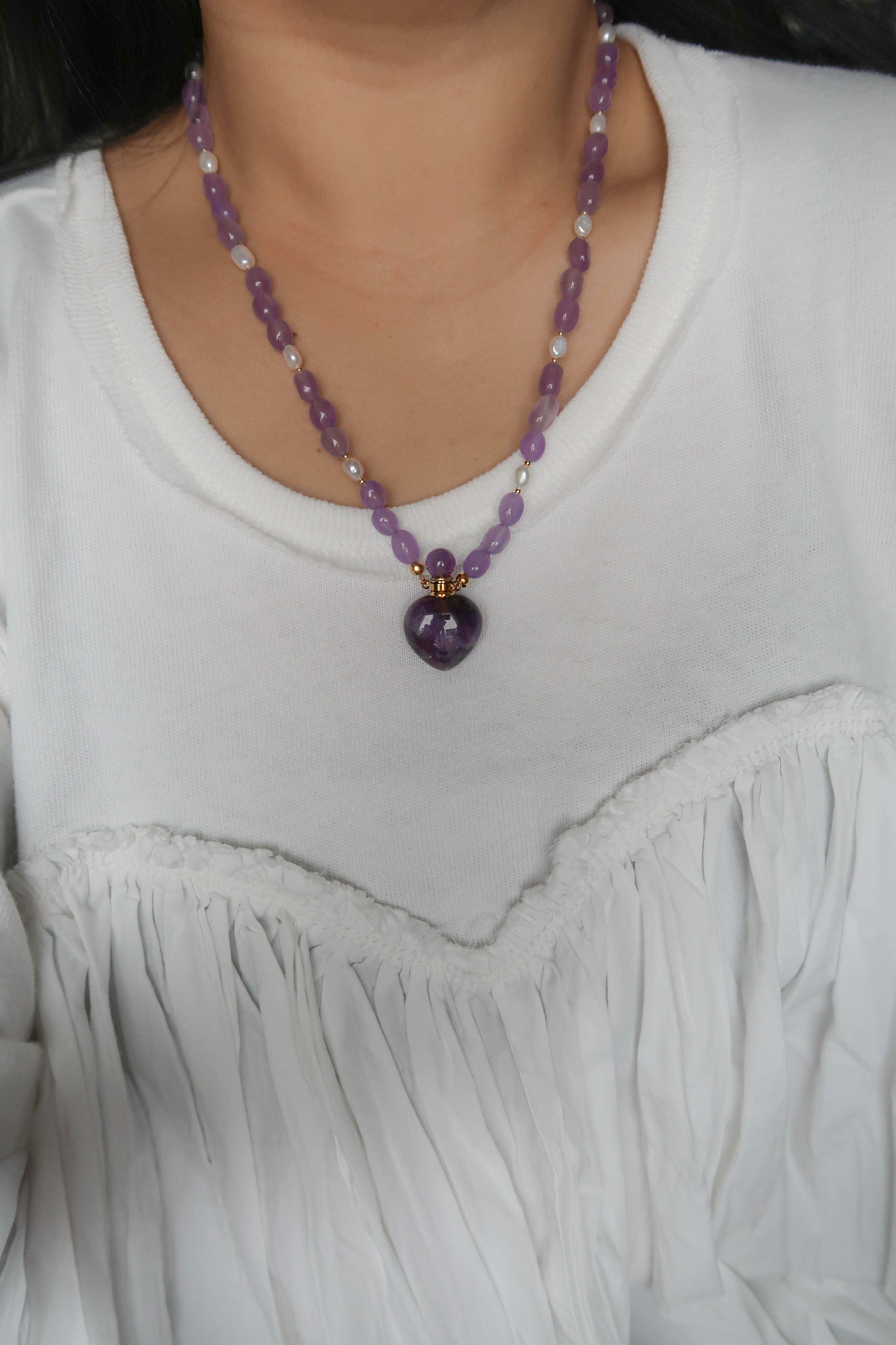 Violet Veil Perfume Locket