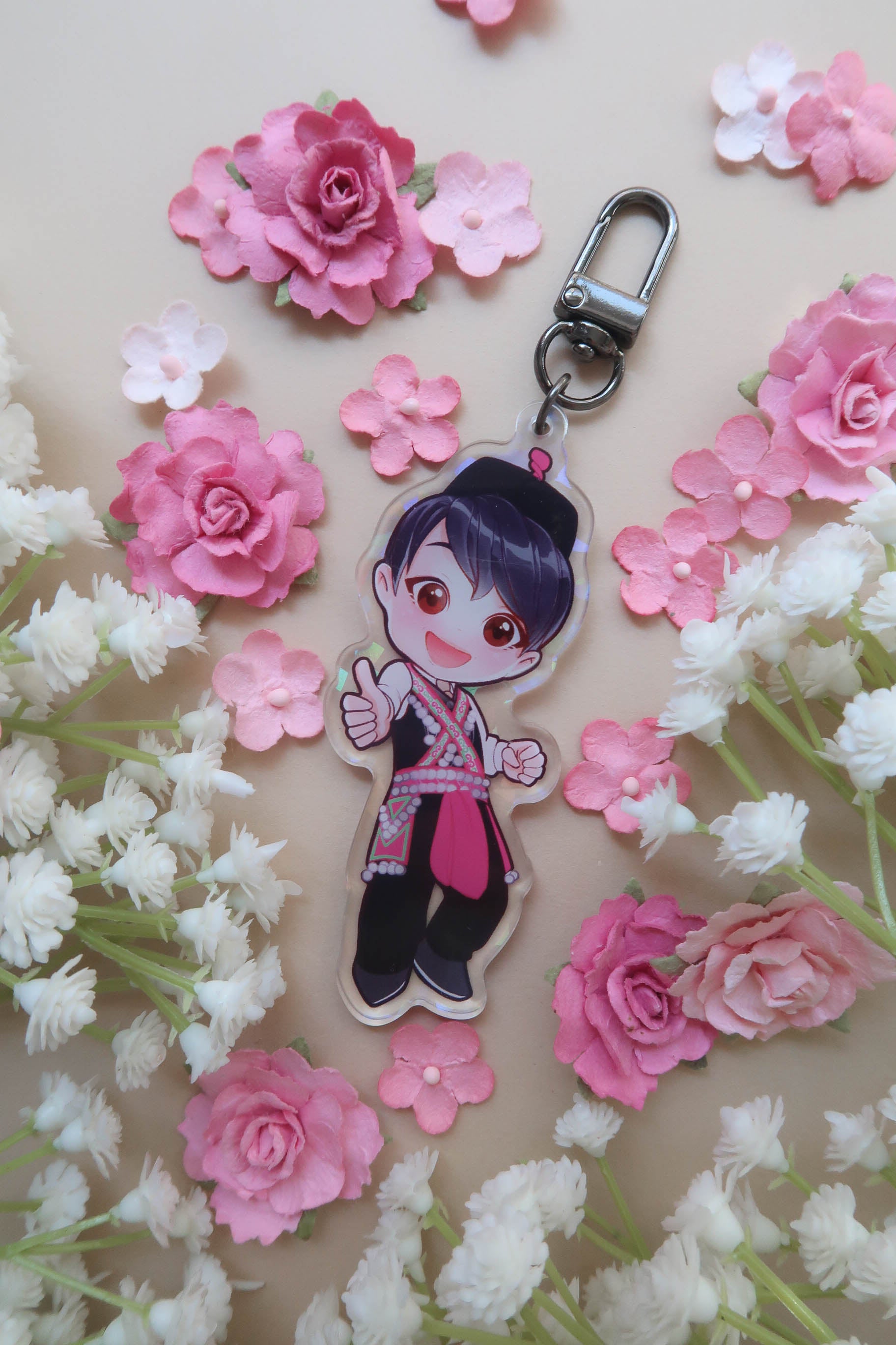 Kawaii Hmong Boy Acrylic Keychain
