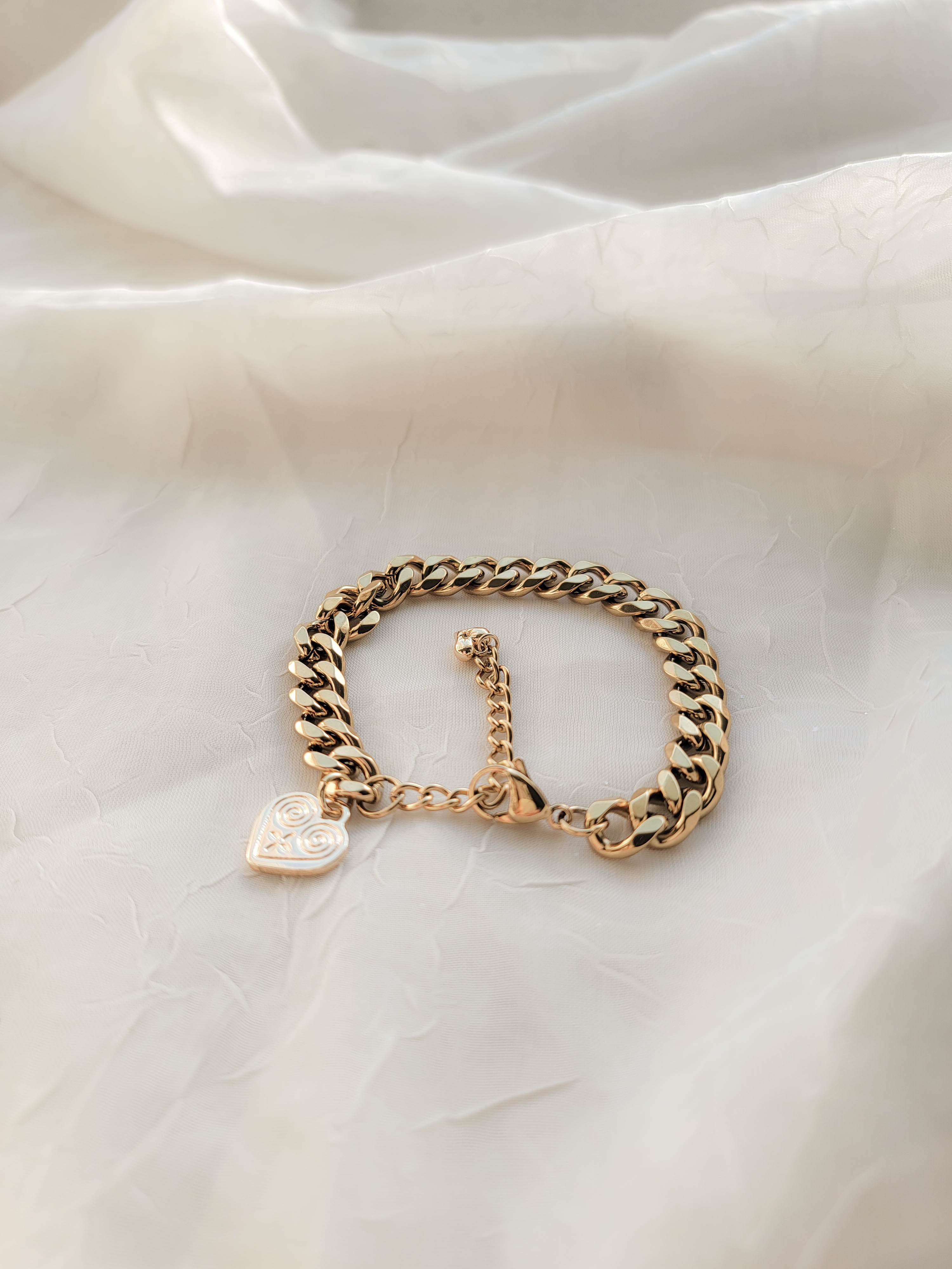 Hmong Heart Chunky Bracelet