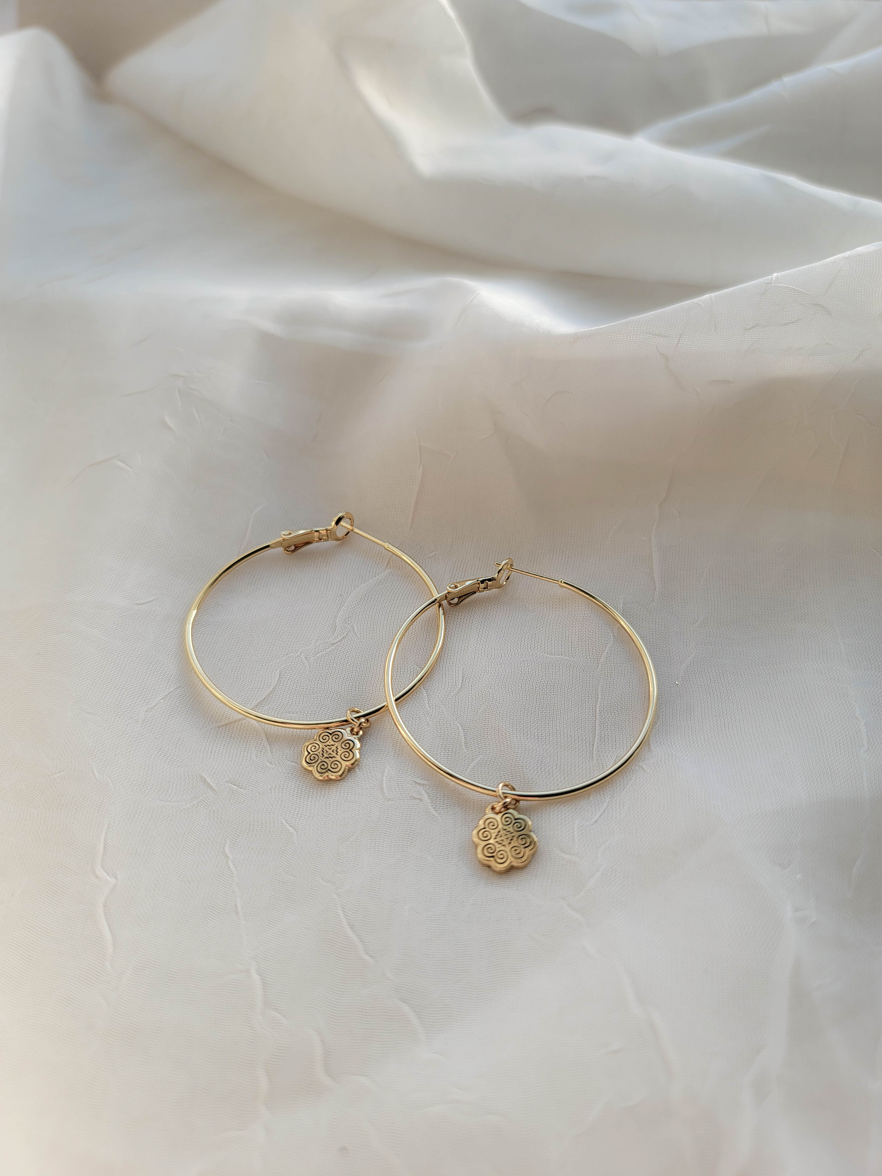 Remember Your Roots Hoops Dainty Charm