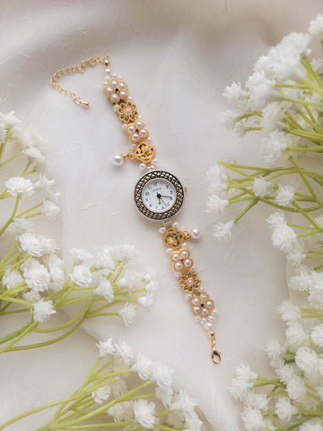 Gold & Ivory Time piece