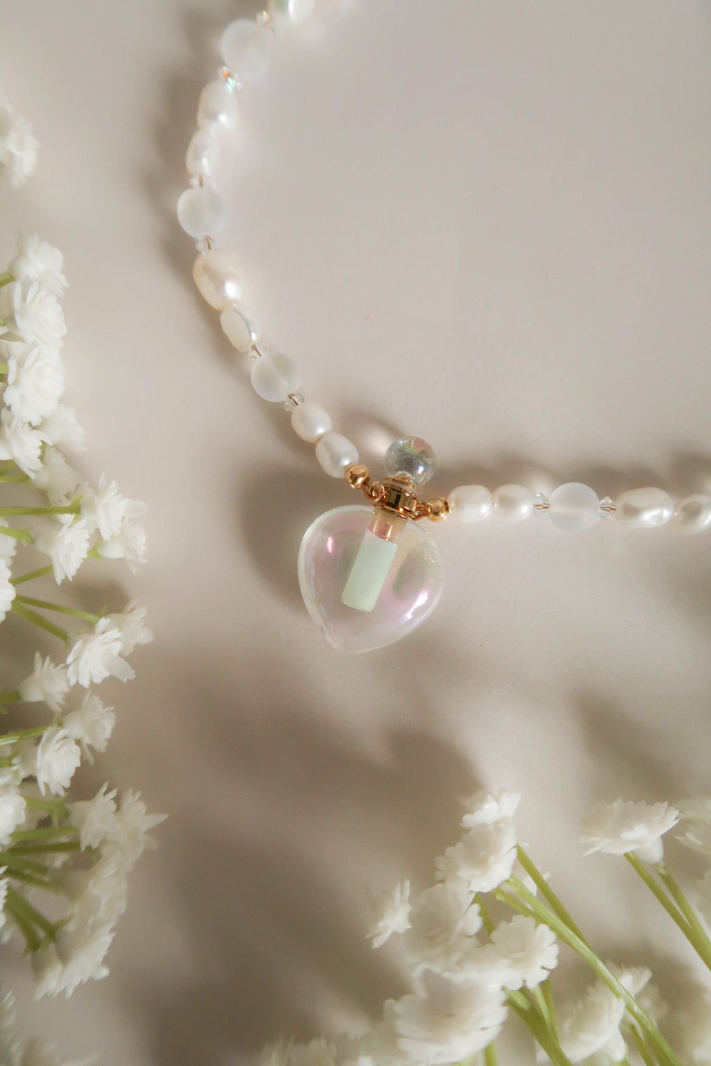 Opal Frost Perfume Locket