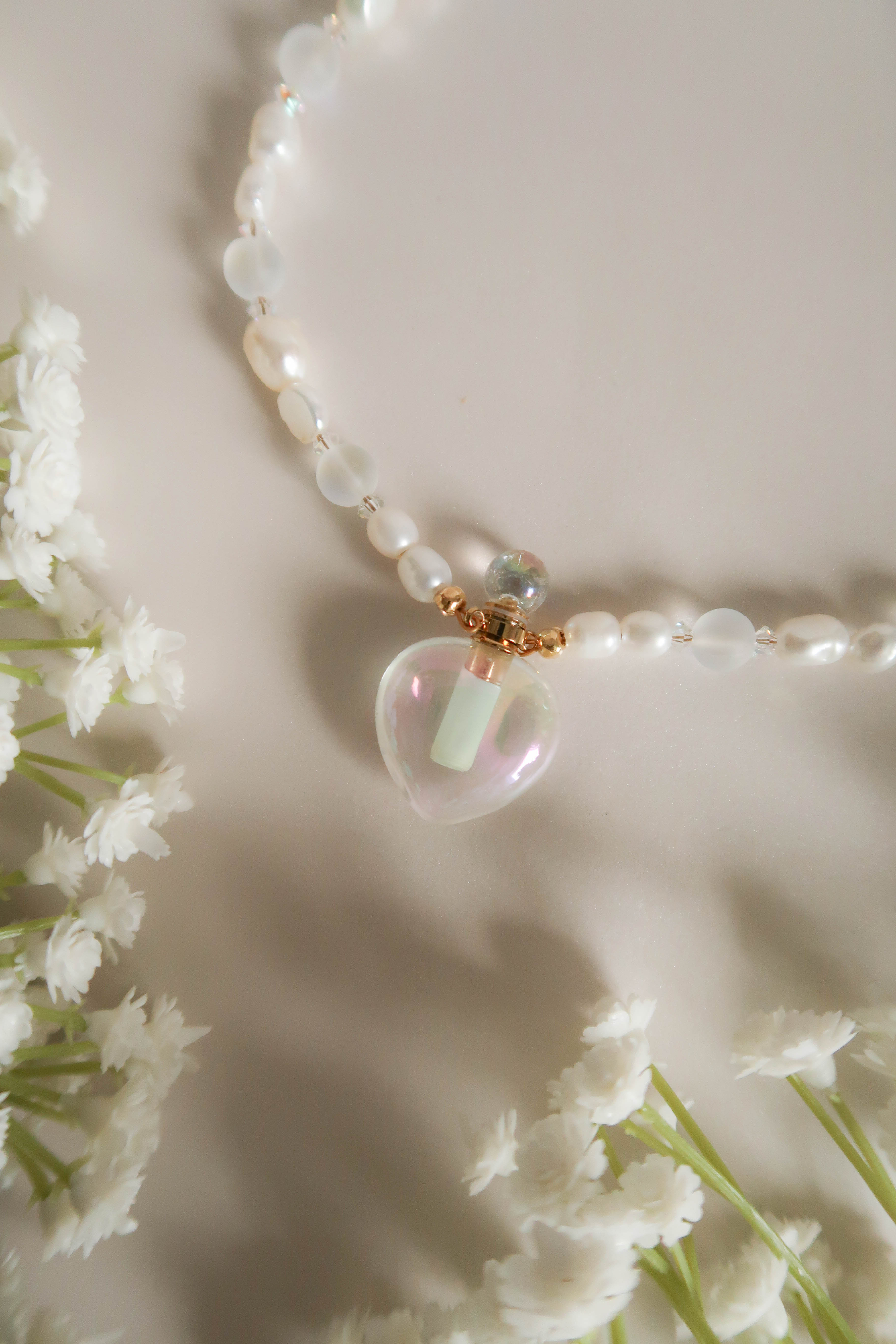 Opal Frost Perfume Locket