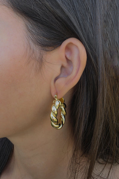 Twist Braid Hoops
