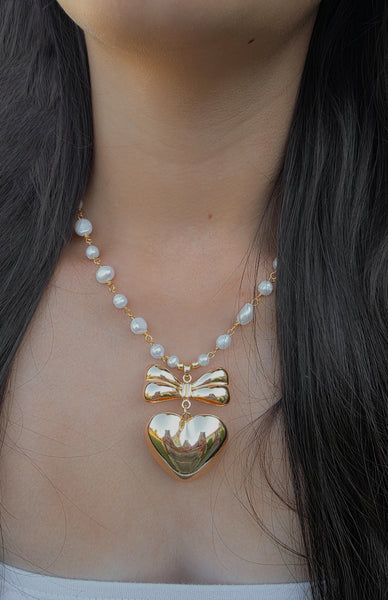 Cottage Core Heart Necklace