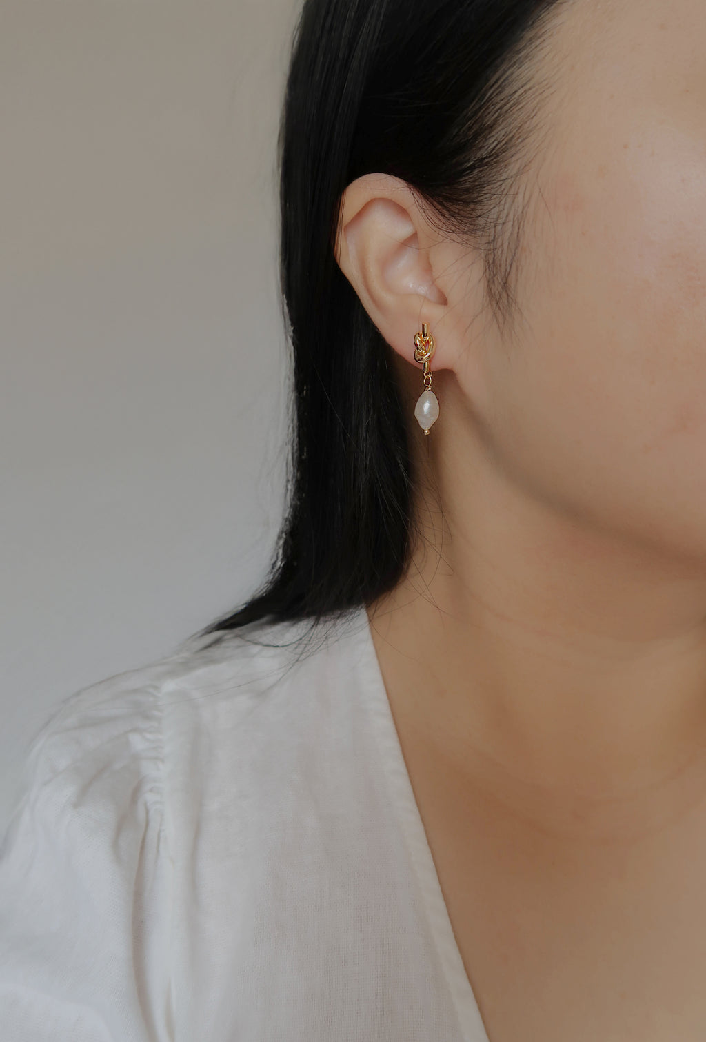 Pearl Knot Earrings